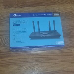 TP-Link Archer AX21 AX1800 Dual-Band Mesh Wi-Fi 6 Router Black - NEW/SEALED
